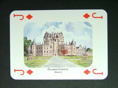 1 x Spielkarte Maler M C Smith Glamis Castle Angus Jack of Diamonds