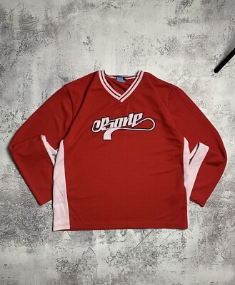 Vintage Longsleeve Fishbone Jersey L t shirt Mens M UK