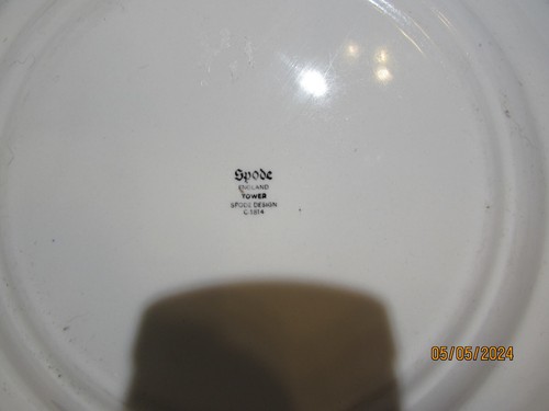 COPELAND SPODE'S TOWER 10.5" PLATE - HAS A SINGLE CHIP TO BACK AOUND 6:30 O'CLOC - Picture 2 of 3