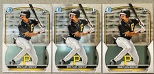 3x Lot 2023 Bowman Chrome 1st Prospects Baseball MLB #BCP-90 Braylon Bishop Base