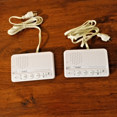 Intercom Central FM413 3 Channels HOME Power-line Intercom System Set of 2
