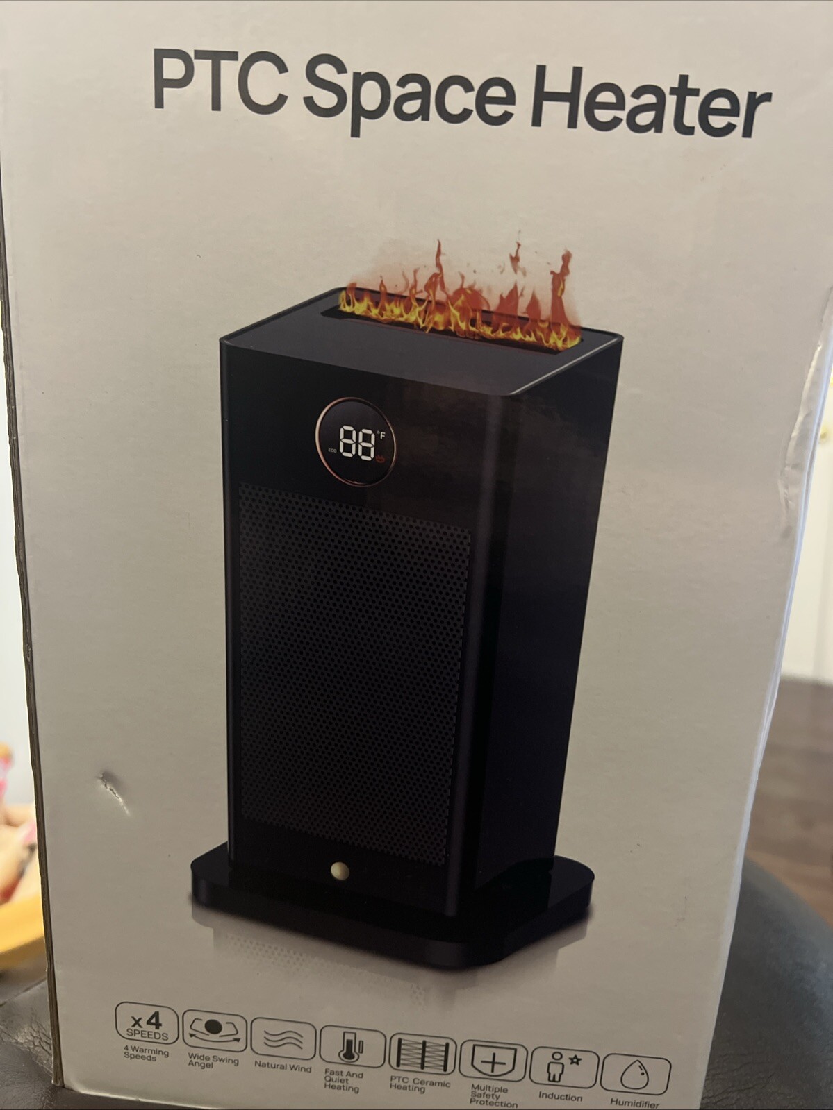 PTC Space Heater for Indoor Use, 1500W, (GD9215AD04 / HL-1500R7)