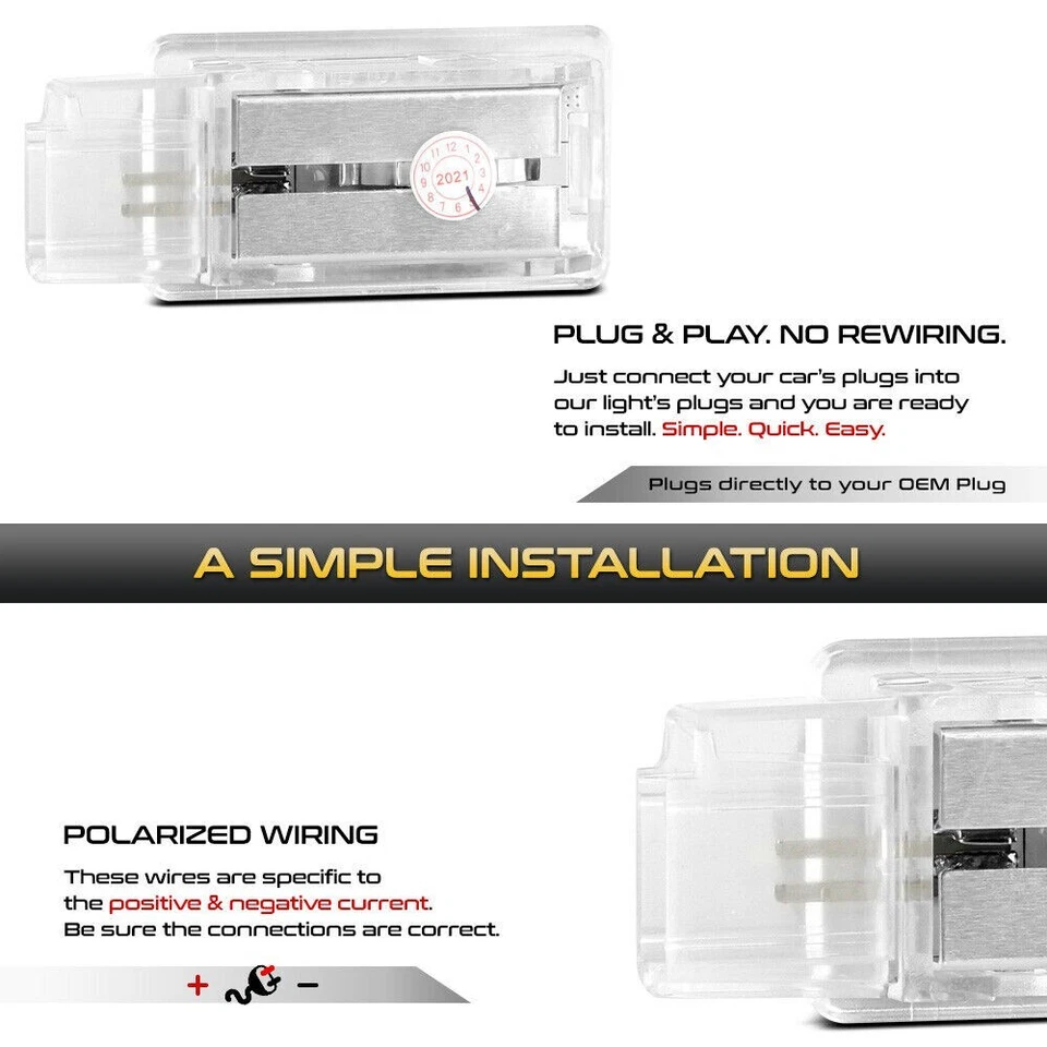 Juego de montaje de luces LED para maletero de equipaje para Bolt Spark Sonic Malibu Acadia Cruze Foto 3 de 4