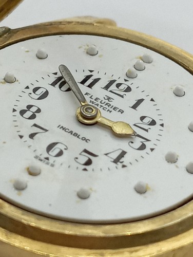 Vintage FLEURIER BRAILLE Watch For The Blind Gold Plated G20 cal. 196 Unitas 199 - Picture 15 of 23