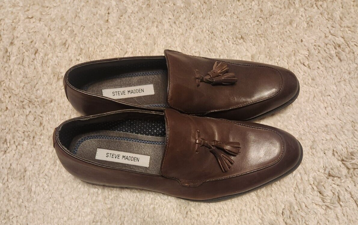 Steve Madden Emeree Tassel Slip-on Loafers Brown Size 10(US 
