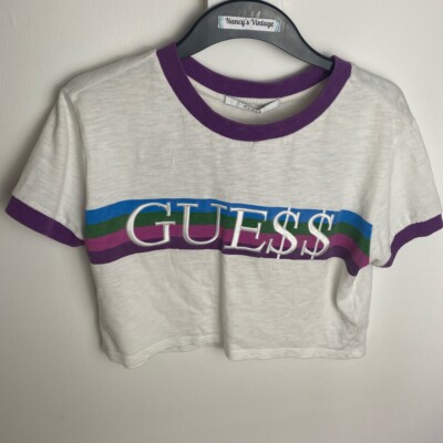 Guess x ASAP ROCKY collab embroidery crop Rare find