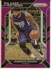 DEMARCUS COUSINS 2016-17 PANINI PRIZM NBA GO HARD OR GO HOME PURPLE PRIZM /75