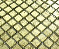 "Glasmosaik, Mosaik Fliesen, Kristall Fliesen Hochglanz \" Retro Gold \""