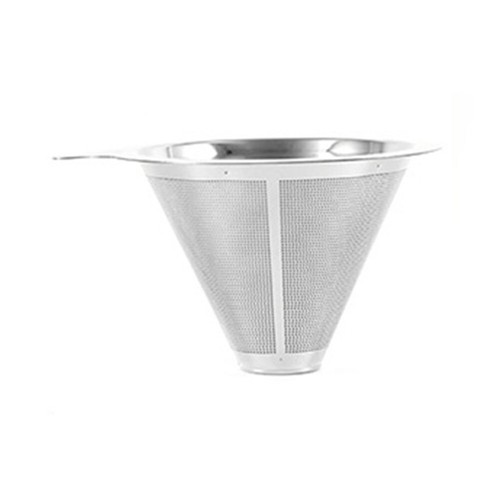 Edelstahl Kaffeefilter Wiederverwendbar Übergießen Kegel Tropfer Halter-Netz Neu - Bild 4 von 28