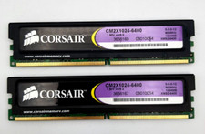 2 barrettes RAM 1GB DDR2 Corsair CM2X1024-6400