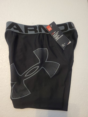NWT Under Armour Compression Shorts Boys YMD HeatGear Armour Shorts YMD Black - Picture 3 of 7