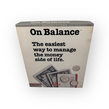 On Balance Broderbund VTG Money Management Software for Apple IIc 5.25" Floppy