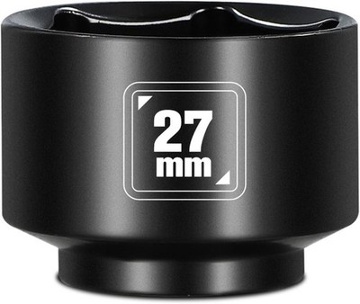 27mm Low Profile Oil Filter Socket, 3/8'' Drive 6-Point Oil Filter C Size: 27mm