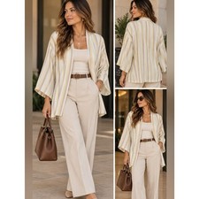 Amuse Society lightweight  open  front Unstructured  blazer Jacket M Casual Office