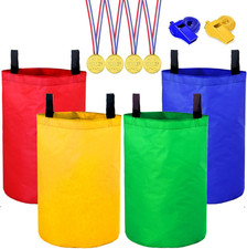 Potato Sack Race Bags, Colorful Durable Sack Race Bags Outdoor Lawn Games for Ki