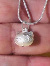 Hello Kitty - Sterling Silver Necklace - 18" or 20" SSF Necklace