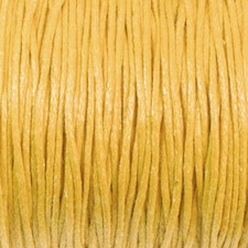 Goldenrod 1mm Waxed Cotton Cord, 70 Meters, Orange/Yellow Beading String