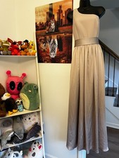 Vera Wang White Label Blush One Shoulder Bridesmaids Dress Size 8