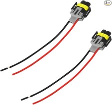 H8 H9 H11 Fog Light Waterproof Pigtail Adapter Plug and Wiring Harn Size: 2PCS