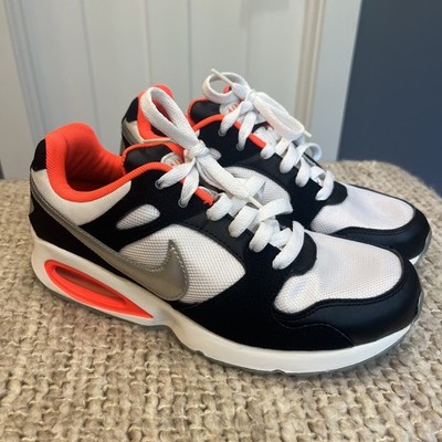 Nike Air Max Women Coliseum Racer Black White Orange Silver Total Crimson Sz 8.5