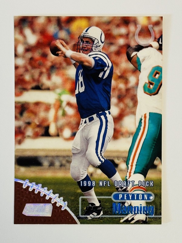 1998 Topps Stadium Club - 1998 NFL Draft Pick Peyton Manning #195 (RC)