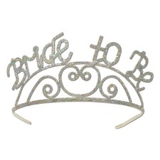 Beistle Glittered Bride To Be Tiara - Wedding  Party Supply  Decoration
