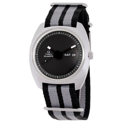 Timex Q 1975 Enigma Quartz Black Dial Watch TW2Y34600