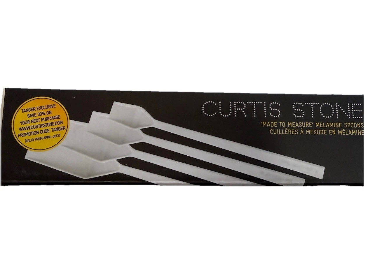 Curtis Stone Made to Measure Measuring Spoons Set 1/4, 1/2, 1 tsp, 1 tbs New