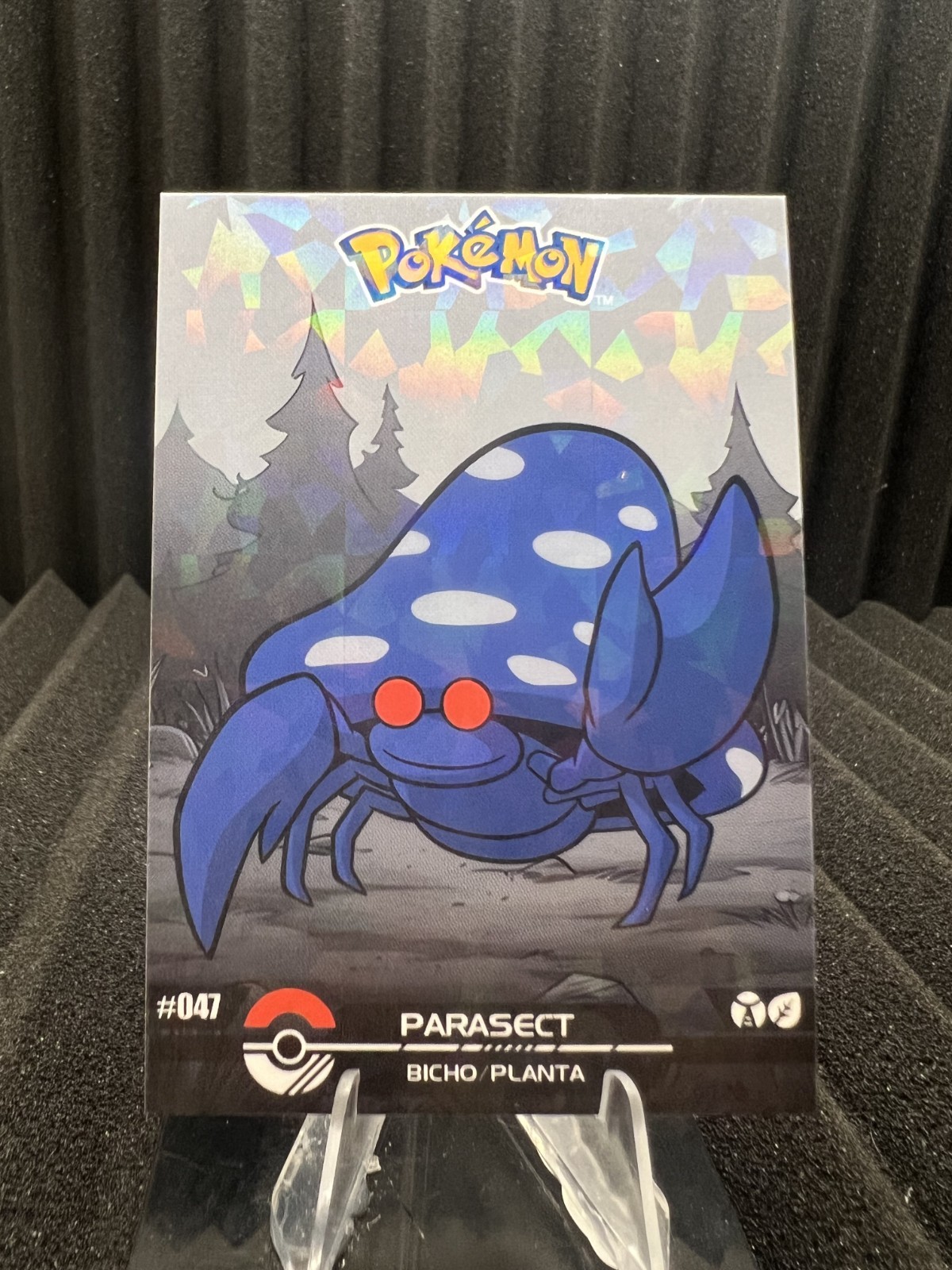 Parasect #47 - Cracked Ice Holo - Crystal Dark Black 2025 - Pokemon Card