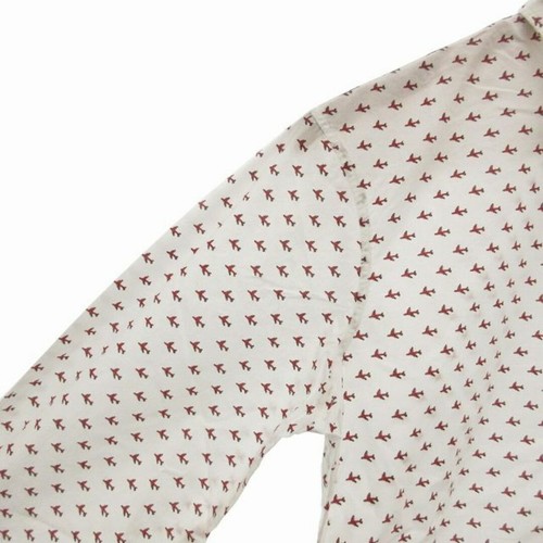 Dsquared DSQUARED2 Shirt Airplane Pattern Total Long Sleeve 42 XS White FF Used - Picture 4 of 9