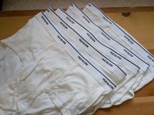 Lot of 5 vintage underwear Fruit of the Loom white men's briefs Large