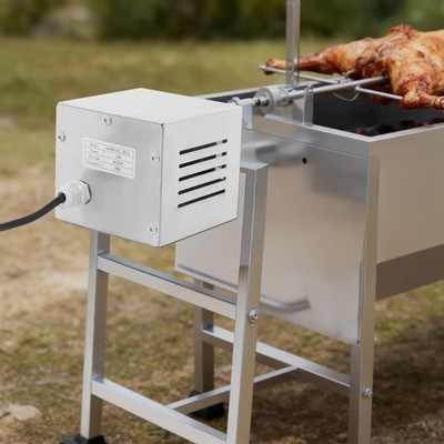 BBQ Röster Spanferkelgrillmotor Elektromotor Drehspieß Edelstahl Motor 25W 220V