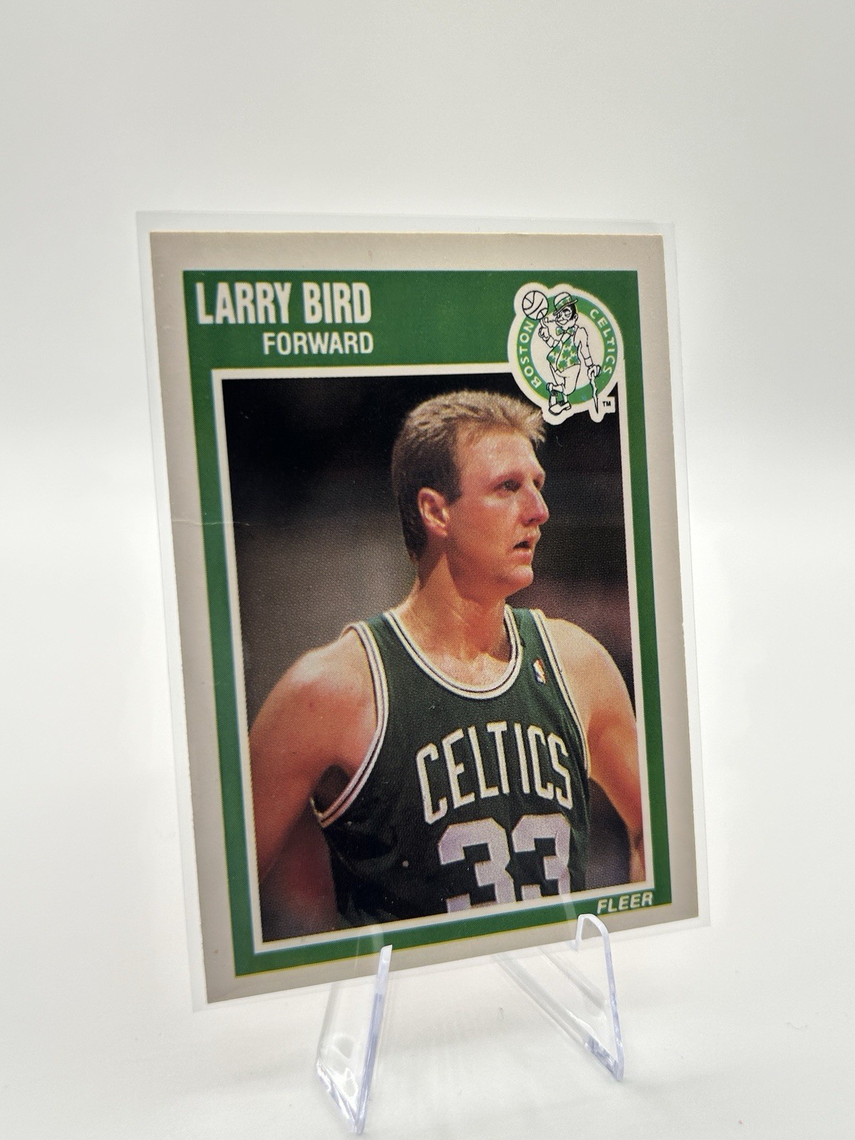 1989-90 Fleer - Larry Bird #8 Boston Celtics NBA Basketball Card