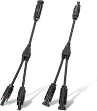 ECO-WORTHY Solar Connectors Y Branch Parallel PV Adapter Cable Wire Plug Tool Ki