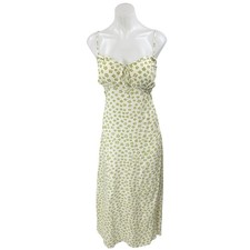 NEW Faithfull The Brand Gita Green Floral Sleeveless Smocked Maxi Midi Dress 4