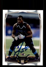 Signed Football Card Auto C.J. Mosley 2014 Topps #378 Baltimore Ravens