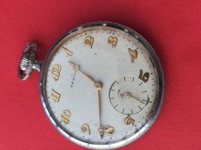 Vintage 11mm ZENITH cal 177P 15 Jewels Mens Pocket Watch 605