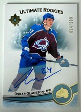 2023 Upper Deck Ultimate Collection Ultimate Rookies Oskar Olausson 024/299