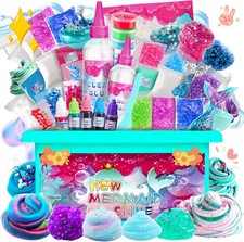 ZOnFRTO Mermaid Slime Kit for Girls, Mini Dreamy Slime Making Kit for Kids 6-...