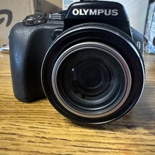 Olympus SP-560UZ 8MP Digital Camera Black Tested Working