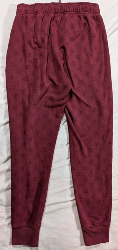 Champion Classic Fleece Logo Links Sweatpants Maroon Red AOP Men's Size Medium - Picture 6 of 13