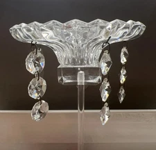 Lot of 8-4" Chandelier Lamp Replacement Bobeche Cup w Swarovski Octagon Crystal