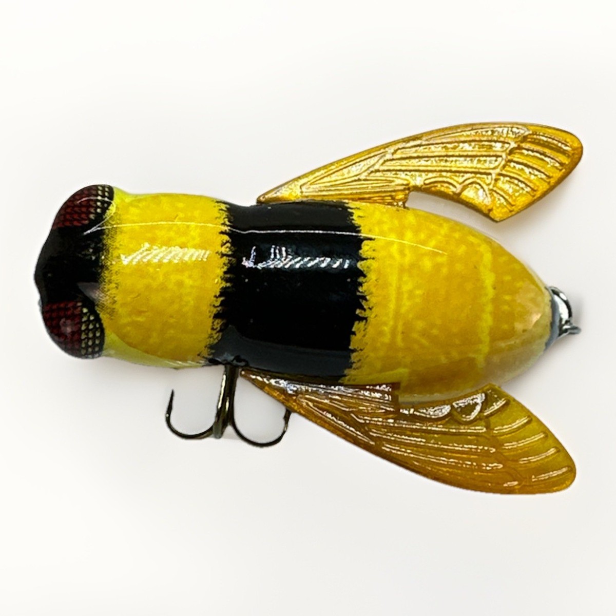 Vintage Rebel Bumble Bug Fishing Lure Bee Color Topwater Crankbait 2 Vintage Rebel Bumble Bug Fishing Lure Bee Color Topwater Crankbait 2