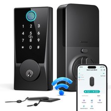 WiFi Smart Lock for Front Door, Built-in WiFi Deadbolt with Fingerprint Key...