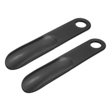 7.5in Shoe Horn, 2Pcs Plastic Shoe Helper, Straight Shoe Horns, Black