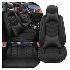 Car Seat Covers Hyundai Tucson Hybrid 2022-2026 Nappa Leather 5 Seats Pure Black