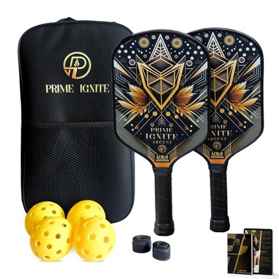 Ascent Pickleball Paddles Set of 2, USAPA Approved Lightweight Fiberglass Pad...