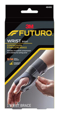 FUTURO Compression Stabilizing Wrist Brace, Right Hand, Small/Medium Size, Provi