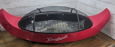 RARE Leinenkugels Beer Canoe BBQ Grill / Fire Pit -New