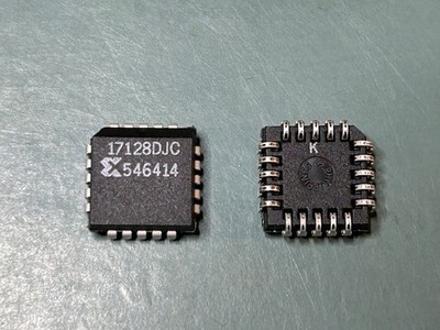 46  XILINX XC17128DJC 128Kb (128K x 1 bit) CMOS Serial Configuration PROM PLCC20